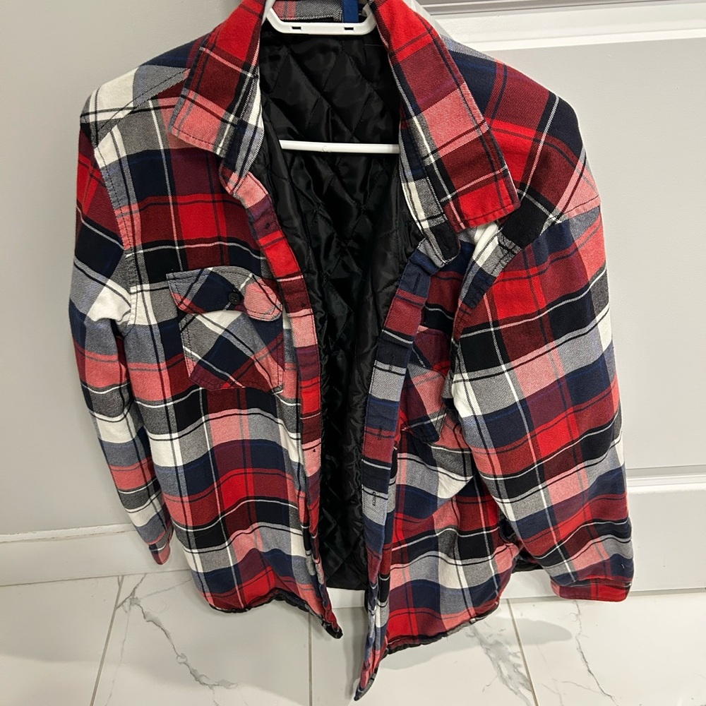 H&M Red and Blue Plaid Jacket
